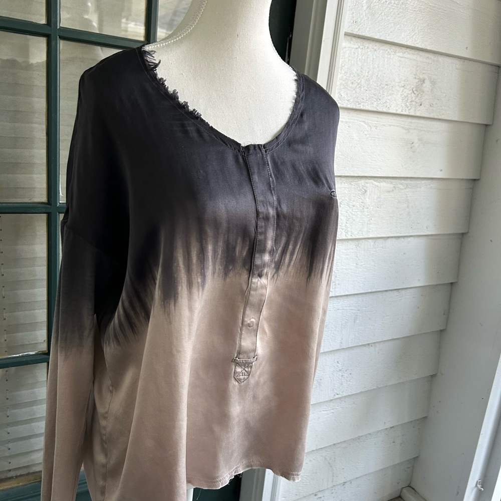 Go Silk Ny top size small Women's Go Silk Tunic Top Shirt Button small - Picture 3 of 7